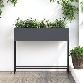 Jardinera Elevada 100x26x82 cm Acero Antracita de , Maceteros y jardineras - Ref: Foro24-865878, Precio: 91,32 €, Descuento: ...