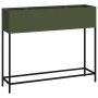 Jardinera Elevada 100x26x82 cm Verde Oliva Acero de , Maceteros y jardineras - Ref: Foro24-865879, Precio: 103,84 €, Descuent...