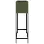 Jardinera Elevada 100x26x82 cm Verde Oliva Acero de , Maceteros y jardineras - Ref: Foro24-865879, Precio: 103,84 €, Descuent...