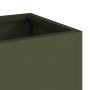 Jardinera Elevada 100x26x82 cm Verde Oliva Acero de , Maceteros y jardineras - Ref: Foro24-865879, Precio: 103,84 €, Descuent...