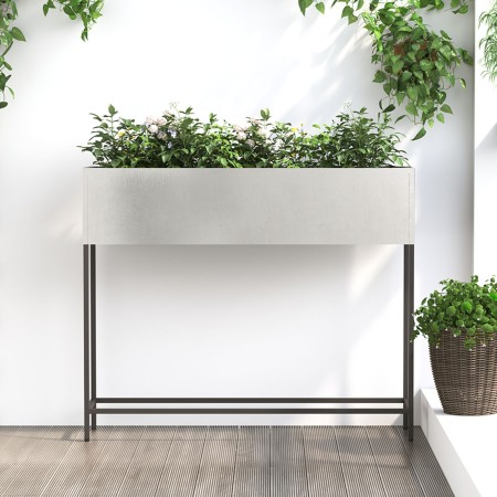Jardinera Elevada 100x26x82 cm Acero Inoxidable de , Maceteros y jardineras - Ref: Foro24-865880, Precio: 101,93 €, Descuento: %