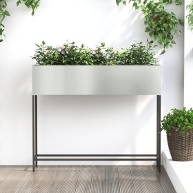 Jardinera Elevada 100x26x82 cm Acero Galvanizado de , Maceteros y jardineras - Ref: Foro24-865881, Precio: 71,64 €, Descuento...