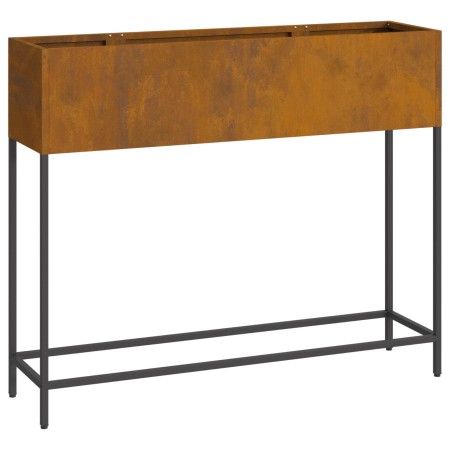 Macetero Elevado 100x26x82 cm Acero Envejecido de , Maceteros y jardineras - Ref: Foro24-865882, Precio: 84,23 €, Descuento: %