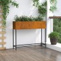Macetero Elevado 100x26x82 cm Acero Envejecido de , Maceteros y jardineras - Ref: Foro24-865882, Precio: 84,23 €, Descuento: %