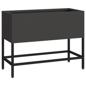 Jardinera Elevada 60x26x45 cm Acero Negro de , Maceteros y jardineras - Ref: Foro24-865883, Precio: 64,12 €, Descuento: -5%%