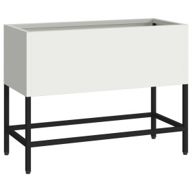 Jardinera Elevada 60x26x45 cm Acero Blanco de , Maceteros y jardineras - Ref: Foro24-865884, Precio: 50,31 €, Descuento: %