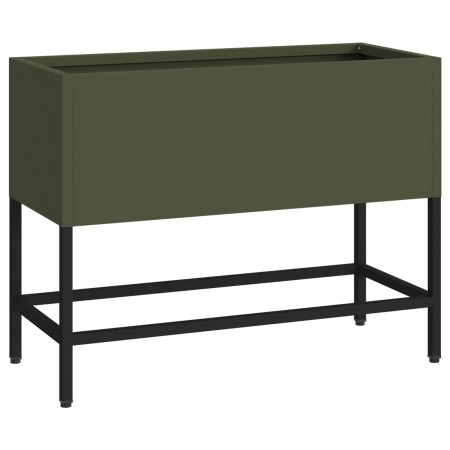 Elevador de Jardín 60x26x45 cm Verde Oliva de Acero de , Maceteros y jardineras - Ref: Foro24-865886, Precio: 54,81 €, Descue...