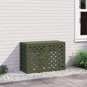 Cubierta de Aire Acondicionado - Verde Oliva, 90x40x60 cm, Acero de , Accesorios para radiadores de calefacción - Ref: Foro24...