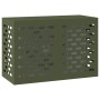 Cubierta de Aire Acondicionado - Verde Oliva, 90x40x60 cm, Acero de , Accesorios para radiadores de calefacción - Ref: Foro24...