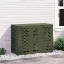 Cubierta de Aire Acondicionado Verde Oliva 110x50x80 cm Acero de , Accesorios para radiadores de calefacción - Ref: Foro24-86...