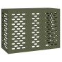 Cubierta de Aire Acondicionado Verde Oliva 110x50x80 cm Acero de , Accesorios para radiadores de calefacción - Ref: Foro24-86...