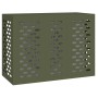 Cubierta de Aire Acondicionado Verde Oliva 110x50x80 cm Acero de , Accesorios para radiadores de calefacción - Ref: Foro24-86...
