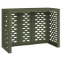 Cubierta de Aire Acondicionado Verde Oliva 110x50x80 cm Acero de , Accesorios para radiadores de calefacción - Ref: Foro24-86...