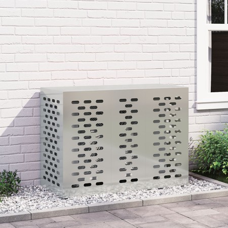 Cubierta para Aire Acondicionado 110x50x80 cm Acero Galvanizado de , Accesorios para radiadores de calefacción - Ref: Foro24-...