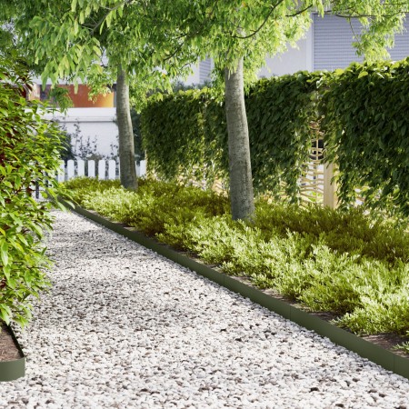 Bordes de Césped  50 pcs Verde Oliva 100x0.5x15 cm Plástico | Foro24.es | Tu tienda online para hogar, jardín y más Foro24.es