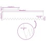 Bordes de Césped 10 pcs 100x0.5x20 cm Acero Inoxidable de , Ribetes y bordes para jardín - Ref: Foro24-865958, Precio: 117,21...