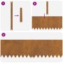 Bordes de césped 10 pcs 100x0.5x30 cm Acero resistente a la intemperie de , Ribetes y bordes para jardín - Ref: Foro24-865979...