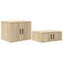 Gabinete de almacenamiento  de roble Sonoma 118x41x40 cm en madera de ingeniería | Foro24.es | Tu tienda online para hogar, jardín y más Foro24.es