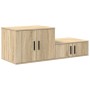 Gabinete de almacenamiento  de roble Sonoma 118x41x40 cm en madera de ingeniería | Foro24.es | Tu tienda online para hogar, jardín y más Foro24.es