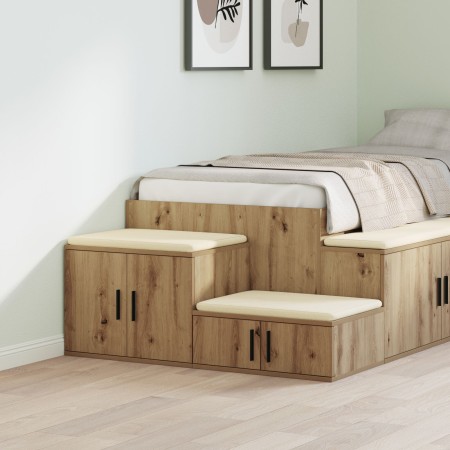 Armario de Almacenamiento  Roble Artisan 118x41x40 cm en Madera Sintética | Foro24.es | Tu tienda online para hogar, jardín y más Foro24.es