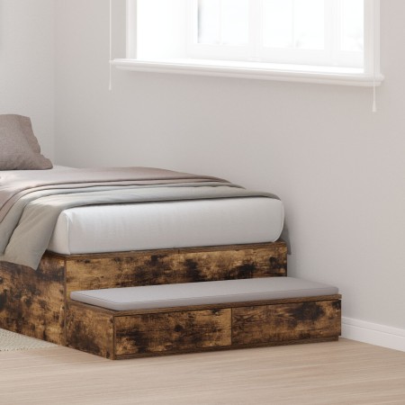 Cajones de cama  en roble ahumado de 100x36,5x16,5 cm de madera elaborada | Foro24.es | Tu tienda online para hogar, jardín y más Foro24.es