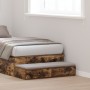 Cajones de cama  en roble ahumado de 100x36,5x16,5 cm de madera elaborada | Foro24.es | Tu tienda online para hogar, jardín y más Foro24.es