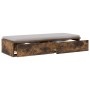 Cajones de cama  en roble ahumado de 100x36,5x16,5 cm de madera elaborada | Foro24.es | Tu tienda online para hogar, jardín y más Foro24.es