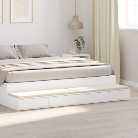 Cajones de Cama Blanco 200x36,5x16,5 cm Madera Compuesta | Foro24.es | Tu tienda online para hogar, jardín y más Foro24.es