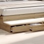 Cajones de Cama de Roble Artesanal 200x36.5x16.5 cm Madera Elaborada de , Mesitas de noche - Ref: Foro24-866922, Precio: 102,...