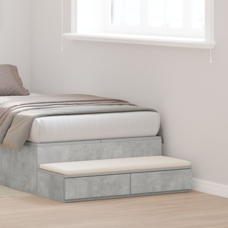 Cajones para cama  gris concreto 90x36,5x16,5 cm de madera elaborada | Foro24.es | Tu tienda online para hogar, jardín y más Foro24.es