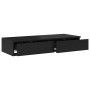Cajones de Cama Negros 90x36,5x16,5 cm Madera Superficial de , Mesitas de noche - Ref: Foro24-866932, Precio: 56,18 €, Descue...