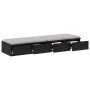Cajones para Cama Negros 120x36.5x16.5 cm Madera Elaborada de , Mesitas de noche - Ref: Foro24-866940, Precio: 86,32 €, Descu...