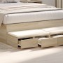 VidaXL Cajones para Cama Roble Sonoma 120x36.5x16.5 cm Madera Compensada de , Mesitas de noche - Ref: Foro24-866941, Precio: ...