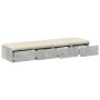 Cajones de Cama  Gris Concreto 120x36.5x16.5 cm Madera Fabricada | Foro24.es | Tu tienda online para hogar, jardín y más Foro24.es