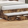 Cajones de Cama  Roble Ahumado 120x36,5x16,5 cm Madera Ingenerizada | Foro24.es | Tu tienda online para hogar, jardín y más Foro24.es