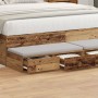 Cajones de Cama Madera Vieja 120x36,5x16,5 cm Contrachapado de , Mesitas de noche - Ref: Foro24-866945, Precio: 83,07 €, Desc...
