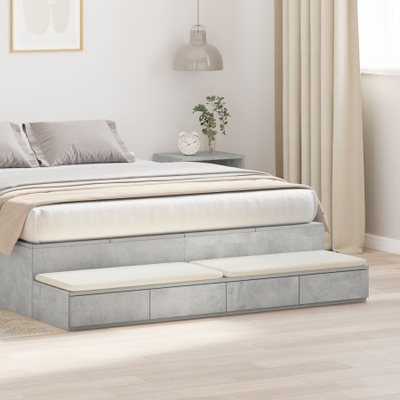 Mesas de Noche  Gris Concreto Madera Elaborada 160 x 36.5 x 16.5 cm | Foro24.es | Tu tienda online para hogar, jardín y más Foro24.es