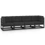 4-Sitzer-Gartensofa mit Kissen aus massivem Kiefernholz von vidaXL, Outdoor-Sofas - Ref: Foro24-3076413, Preis: 444,29 €, Rab...