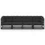 4-Sitzer-Gartensofa mit Kissen aus massivem Kiefernholz von vidaXL, Outdoor-Sofas - Ref: Foro24-3076413, Preis: 444,29 €, Rab...