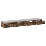 Cajones de Cama  Roble Ahumado 180x36,5x16,5 cm Madera Ingeniada | Foro24.es | Tu tienda online para hogar, jardín y más Foro24.es