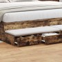 Cajones de Cama  Roble Ahumado 180x36,5x16,5 cm Madera Ingeniada | Foro24.es | Tu tienda online para hogar, jardín y más Foro24.es