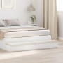 Cajones para cama en blanco, 135x36,5x16,5 cm, de madera de ingeniería de , Mesitas de noche - Ref: Foro24-866987, Precio: 82...