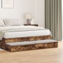 Cajones de Cama  Roble Ahumado 135x36.5x16.5 cm Madera Ingenierada | Foro24.es | Tu tienda online para hogar, jardín y más Foro24.es