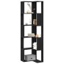 Estante Esquinero de 5 Niveles en Roble Negro 50x50x179 cm de Madera de , Librerías y estanterías - Ref: Foro24-868049, Preci...
