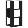 Estantería Esquinera de 3 Niveles Color Roble Negro 50x50x102 cm Madera Ingenierizada de , Librerías y estanterías - Ref: For...