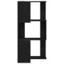 Estantería Esquinera de 3 Niveles Color Roble Negro 50x50x102 cm Madera Ingenierizada de , Librerías y estanterías - Ref: For...