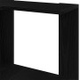 Estantería Esquinera de 3 Niveles Color Roble Negro 50x50x102 cm Madera Ingenierizada de , Librerías y estanterías - Ref: For...