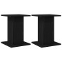 Soportes para altavoces 2 pcs Negro Roble 30x30x40 cm Madera de ingeniería de , Soportes para altavoces - Ref: Foro24-868054,...