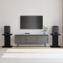 Soportes para altavoces 2 pcs Negro Roble 30x30x40 cm Madera de ingeniería de , Soportes para altavoces - Ref: Foro24-868054,...