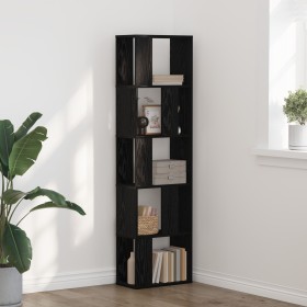 Estantería de 5 niveles en roble negro 45x23,5x162,5 cm de madera elaborada de , Librerías y estanterías - Ref: Foro24-868058...